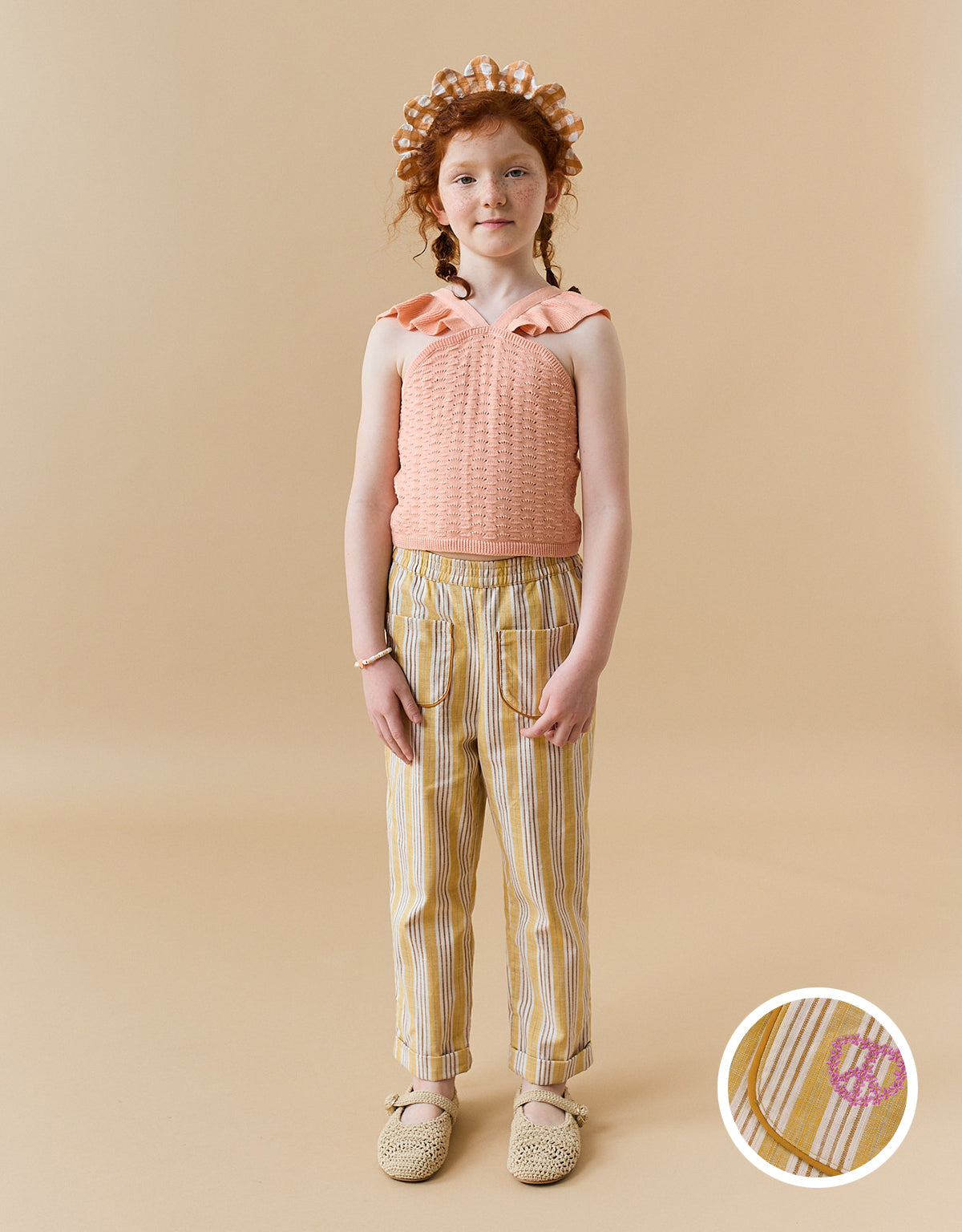 FAYE STRIPEY PULL-ON PANTS