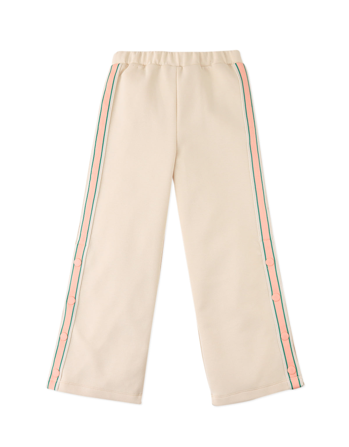 MIRA POPPER PANTS WITH SIDE STRIPES STRAP
