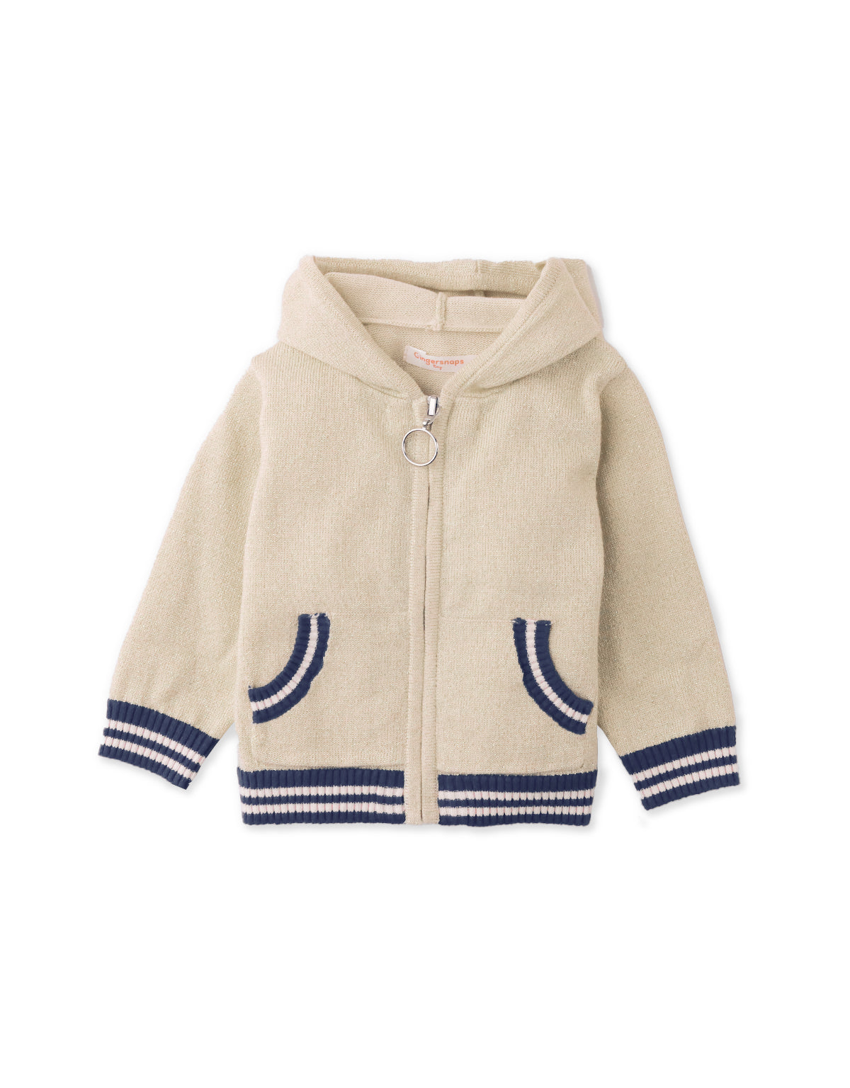 BABY GERALDINE HOODED JACKET SHIMMERY