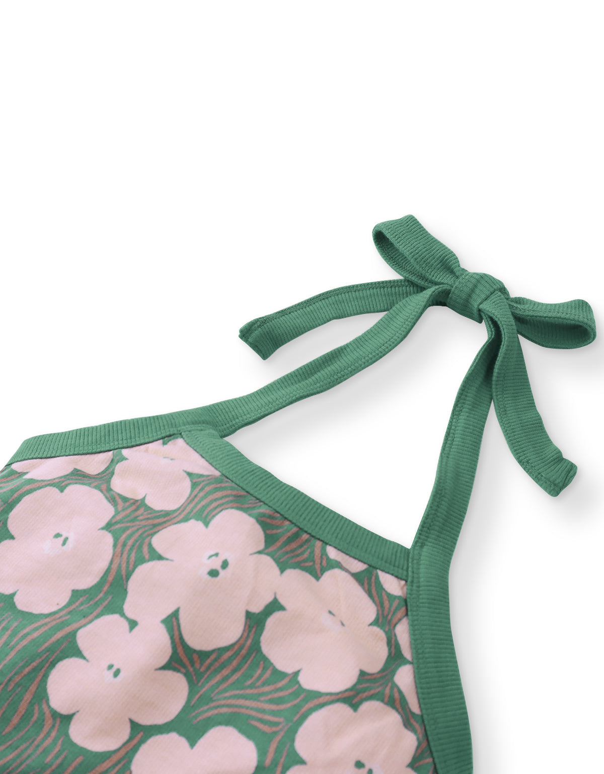 NAOMI TERRY TOP BLOSSOMS WITH RIBBINGS