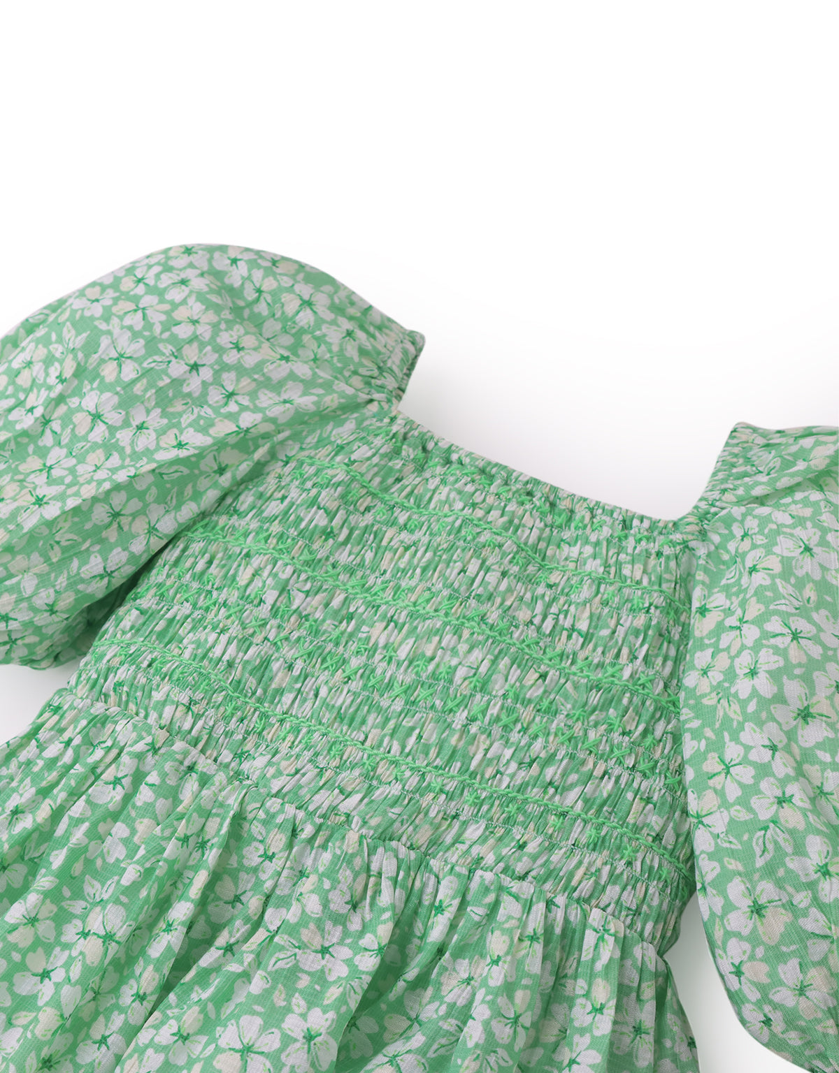 EMILIA DRESS WITH PUFF SLEEVES IN FLORAL PRINT