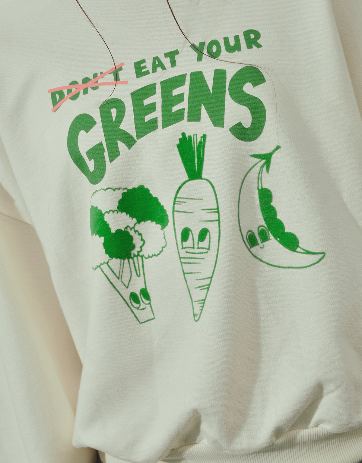 SERENA TERRY PULLOVER WITH VEGGIES PRINT