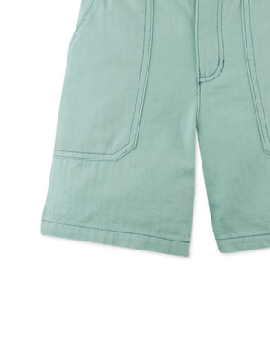 Gino Bermuda Shorts With Contrast Stitching style detail