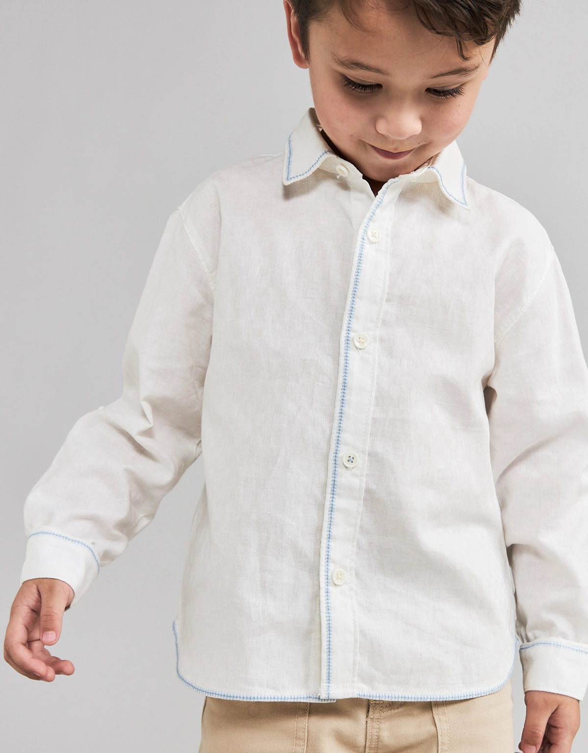 NOLAN SHIRT WITH CONTRAST STITCH