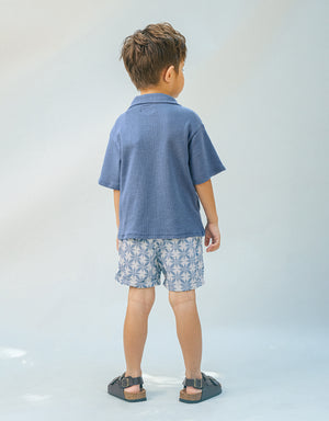 Tommy Waffle Knits Button Down Shirt With Monkey Embroidery outfit styling
