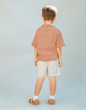 Tommy Waffle Knits Button Down Shirt With Toucan Embroidery outfit styling