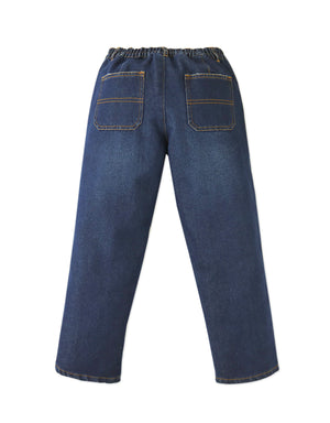 Blitz Relaxed Tapered Denim Pants with Patch Pocket fabric and fit detail