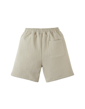 Marlow Textured Drawstring Shorts lifestyle view