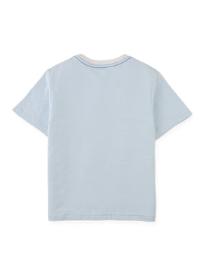 Juan Micro Stripe Tee with Sailing Club Print outfit styling