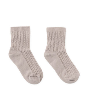 Cable Knit Crew Socks style detail