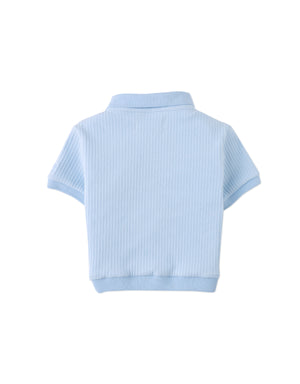 Baby Floch Polo Shirt with GG Logo Embroidery back view