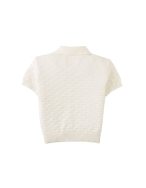 Baby Jerome Triangle Polo Shirt with Ribbed Cuffs outfit styling