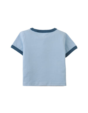 Baby Mathias Ringer Tee with Cool Dudes Graphic outfit styling