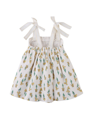 Baby Suzie Jersey Dress with Smocking & Bows outfit styling