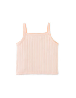 Baby Lila Ribbed Tank Top with Picot Edge outfit styling
