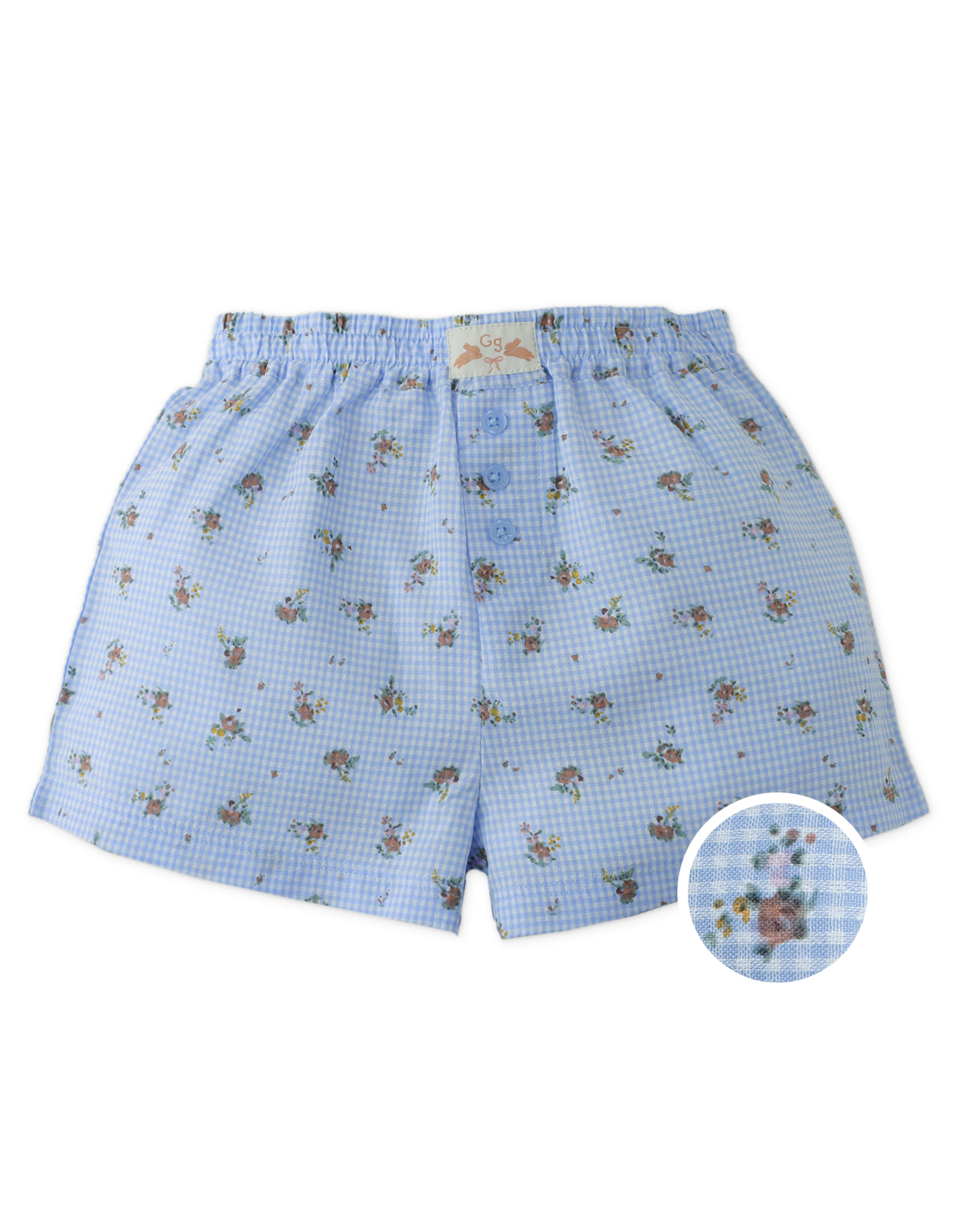 Lunette Floral Gingham Boxer Shorts