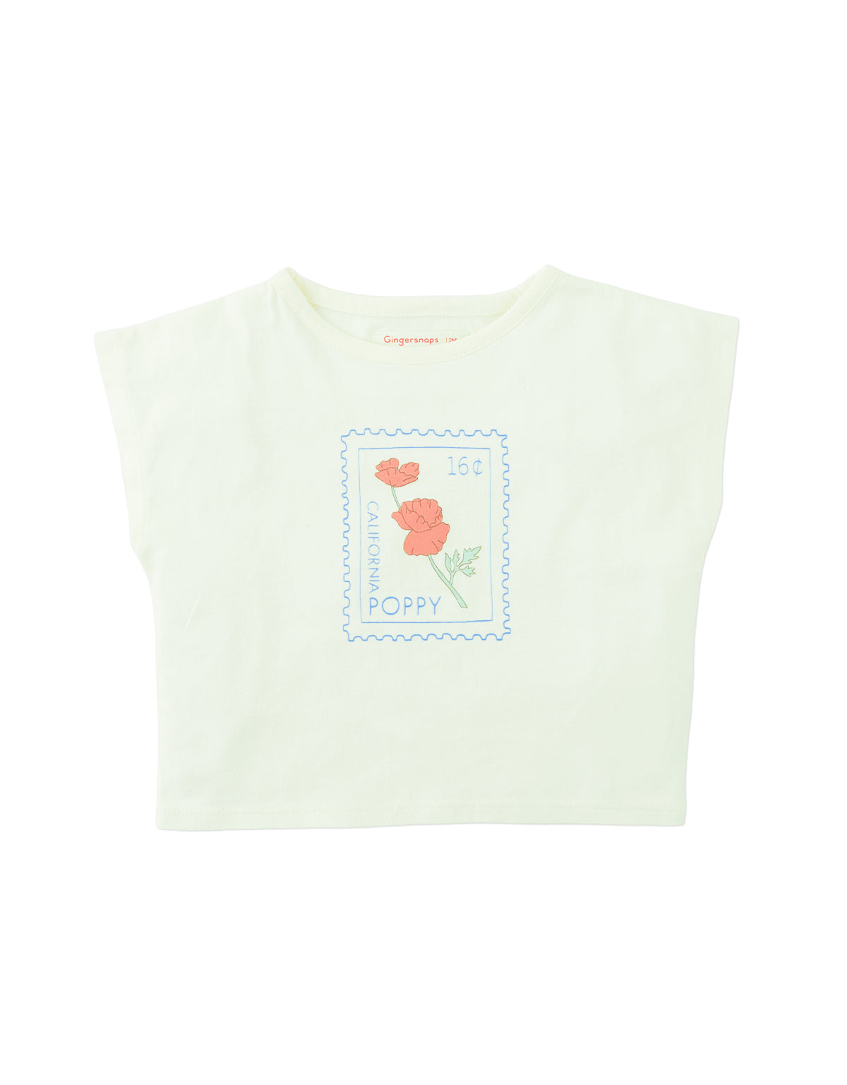 Baby Helena Graphic Tee with Flower Stamp