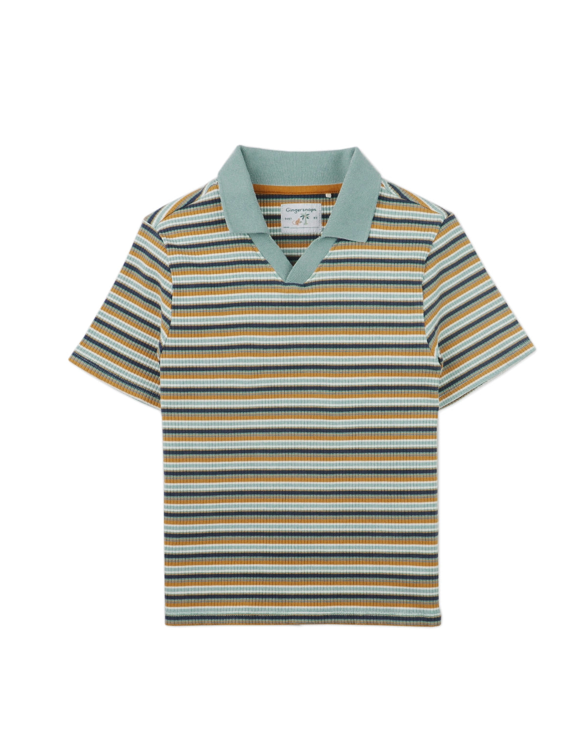 BOYS RETRO RIB JERSEY POLO SHIRT
