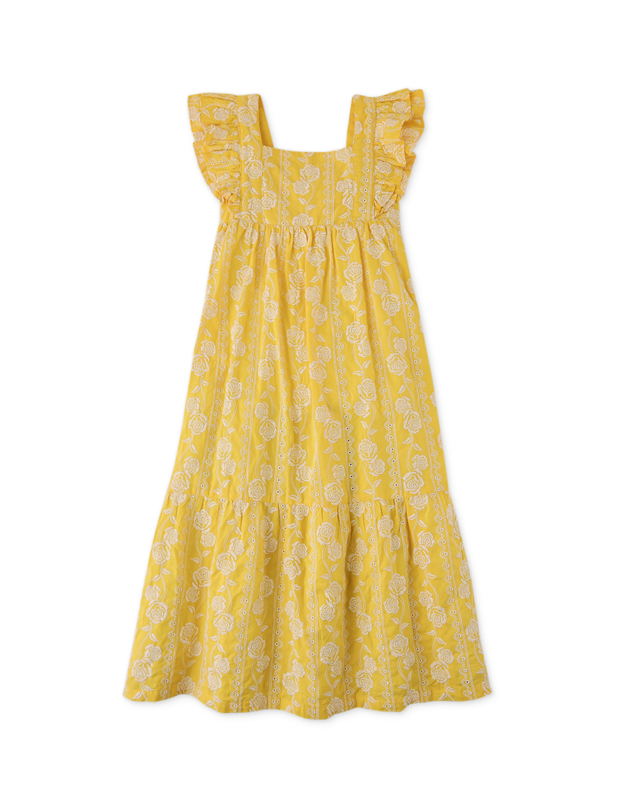 GIRLS EYELET MAXI DRESS