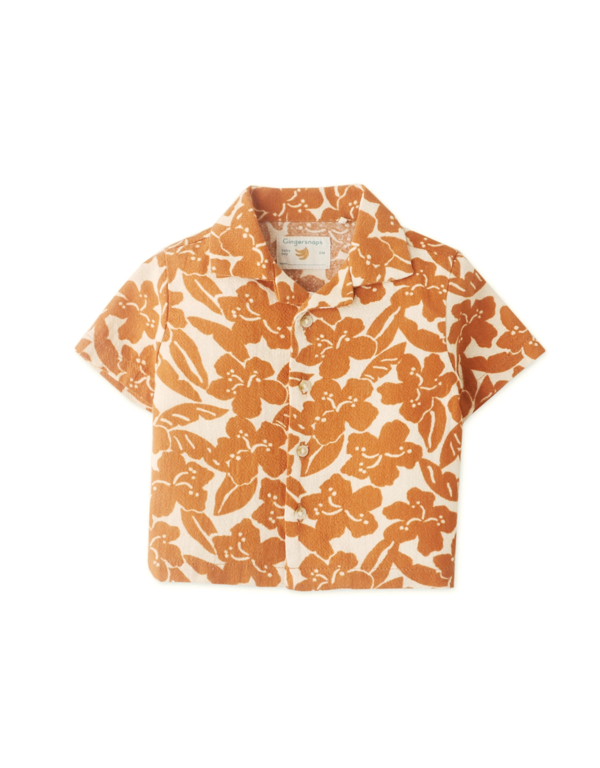 BABY BOYS FLORAL PRINTED SHIRT