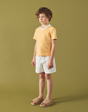 Marlow Textured Drawstring Shorts front view