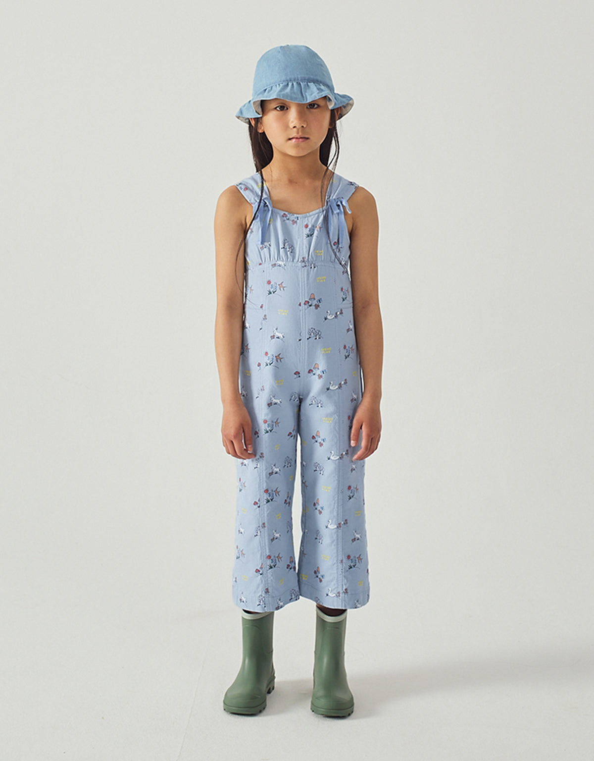 Harvey Empire Cut Jumpsuit with Decorative Bow Ties