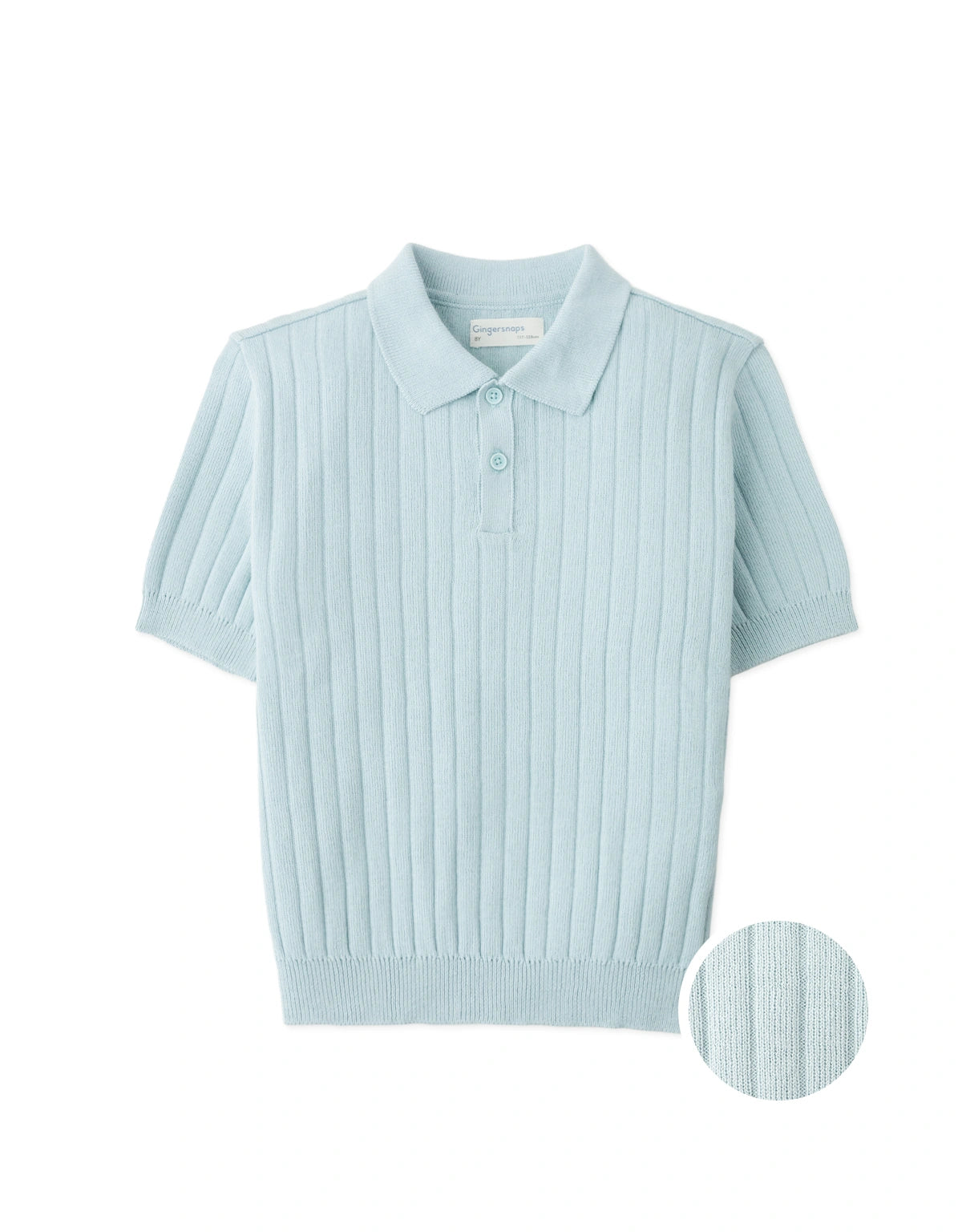 David Wide Rib Knit Polo