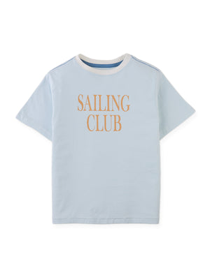 Juan Micro Stripe Tee with Sailing Club Print product photo