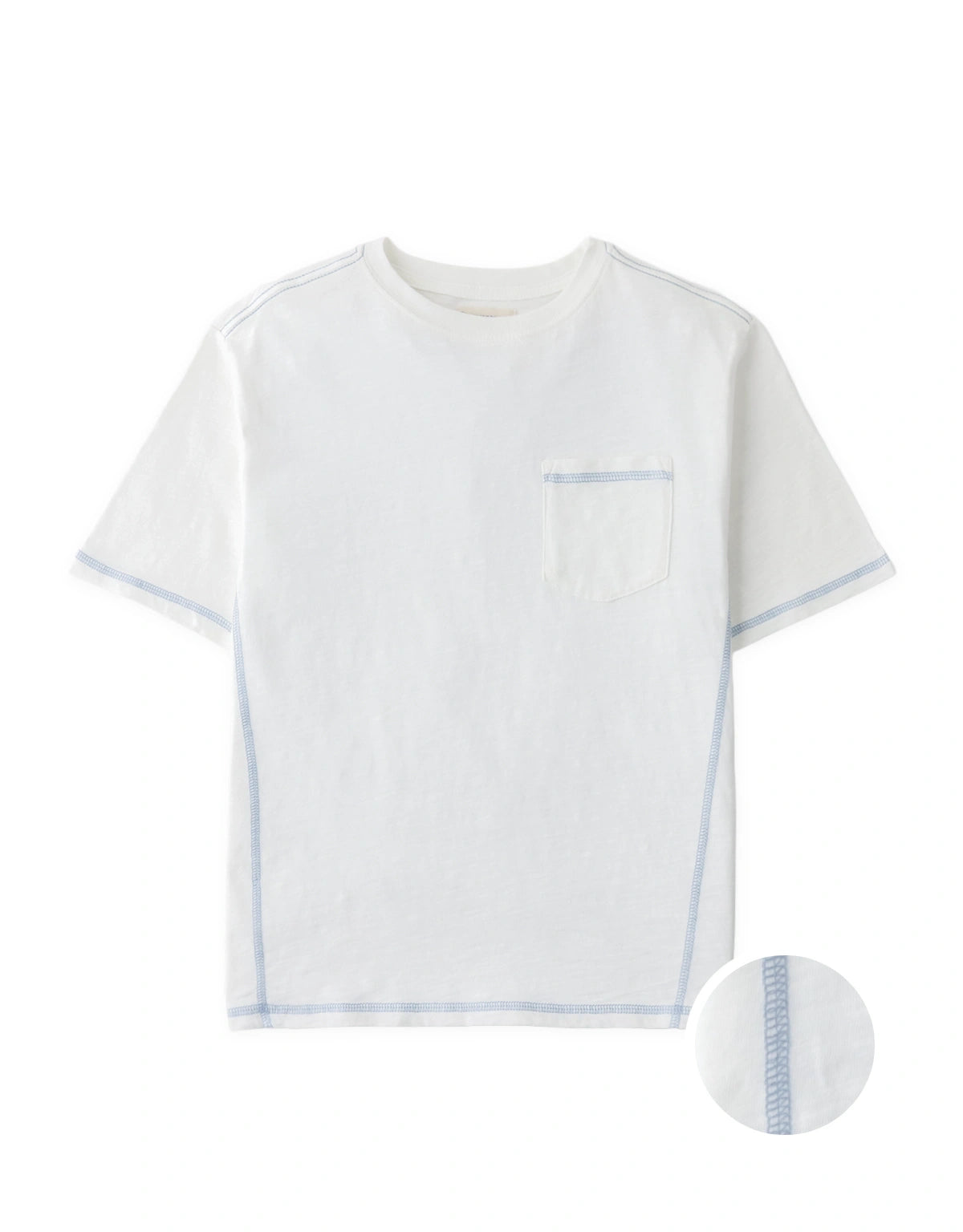 Hiro Patch Pocket Tee with Contrast Stitching