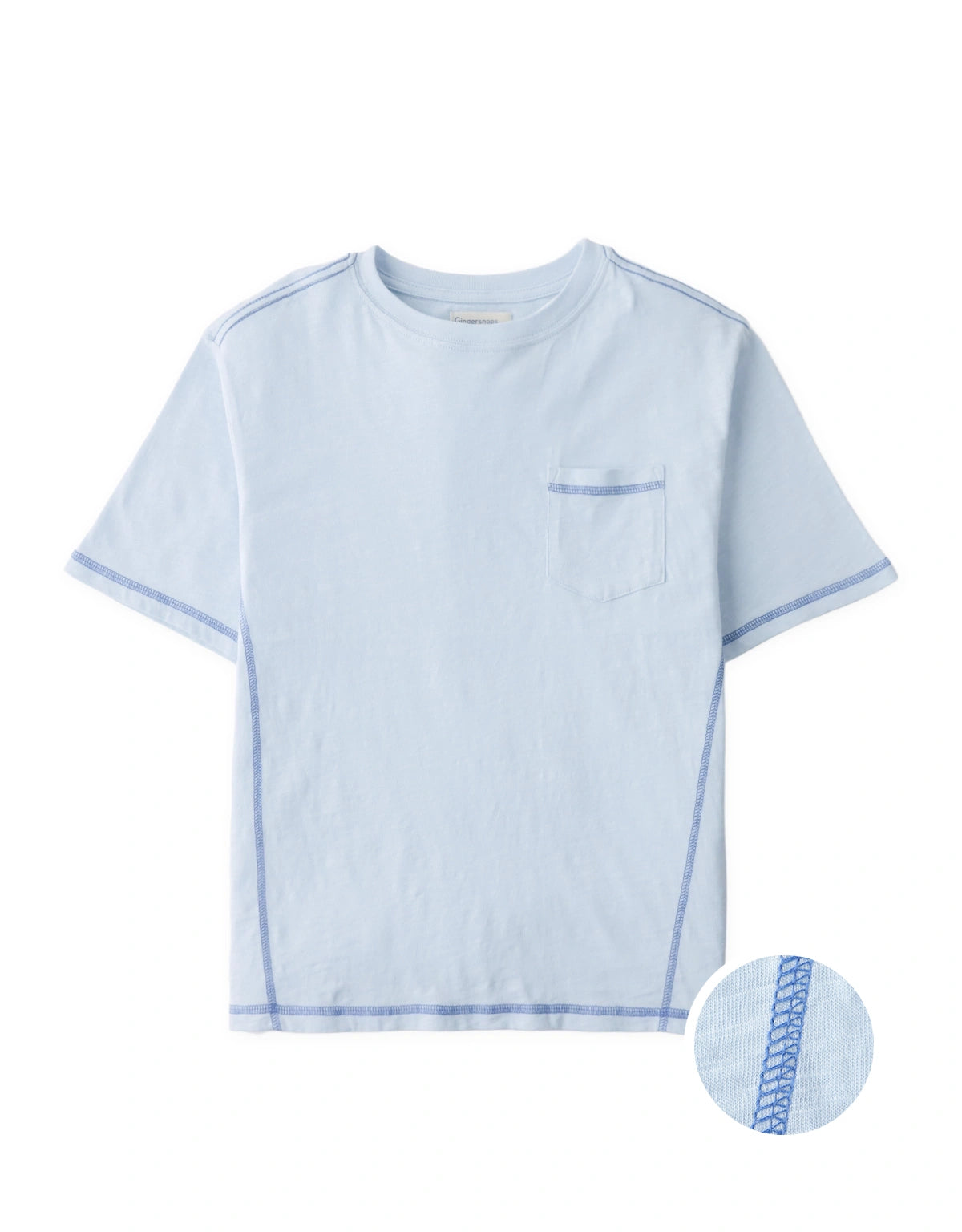 Hiro Patch Pocket Tee with Contrast Stitching