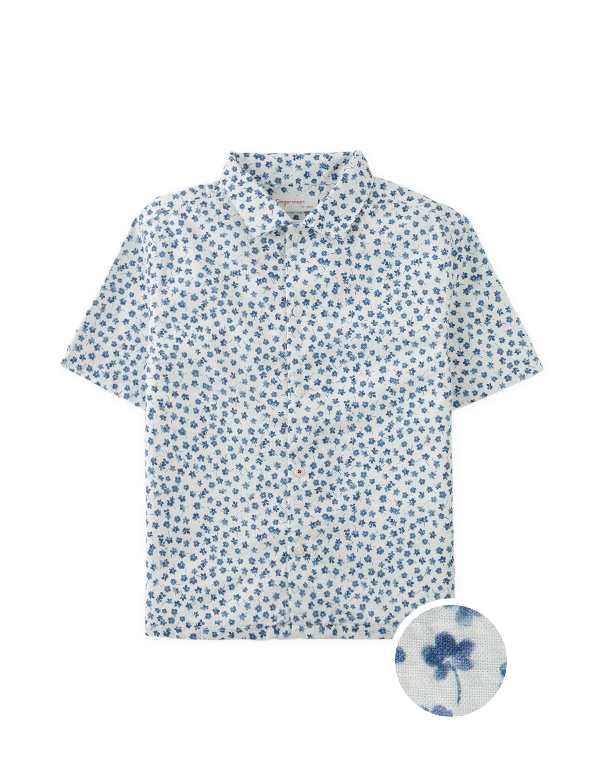 Jim Sumi-e Floral Seersucker Shirt
