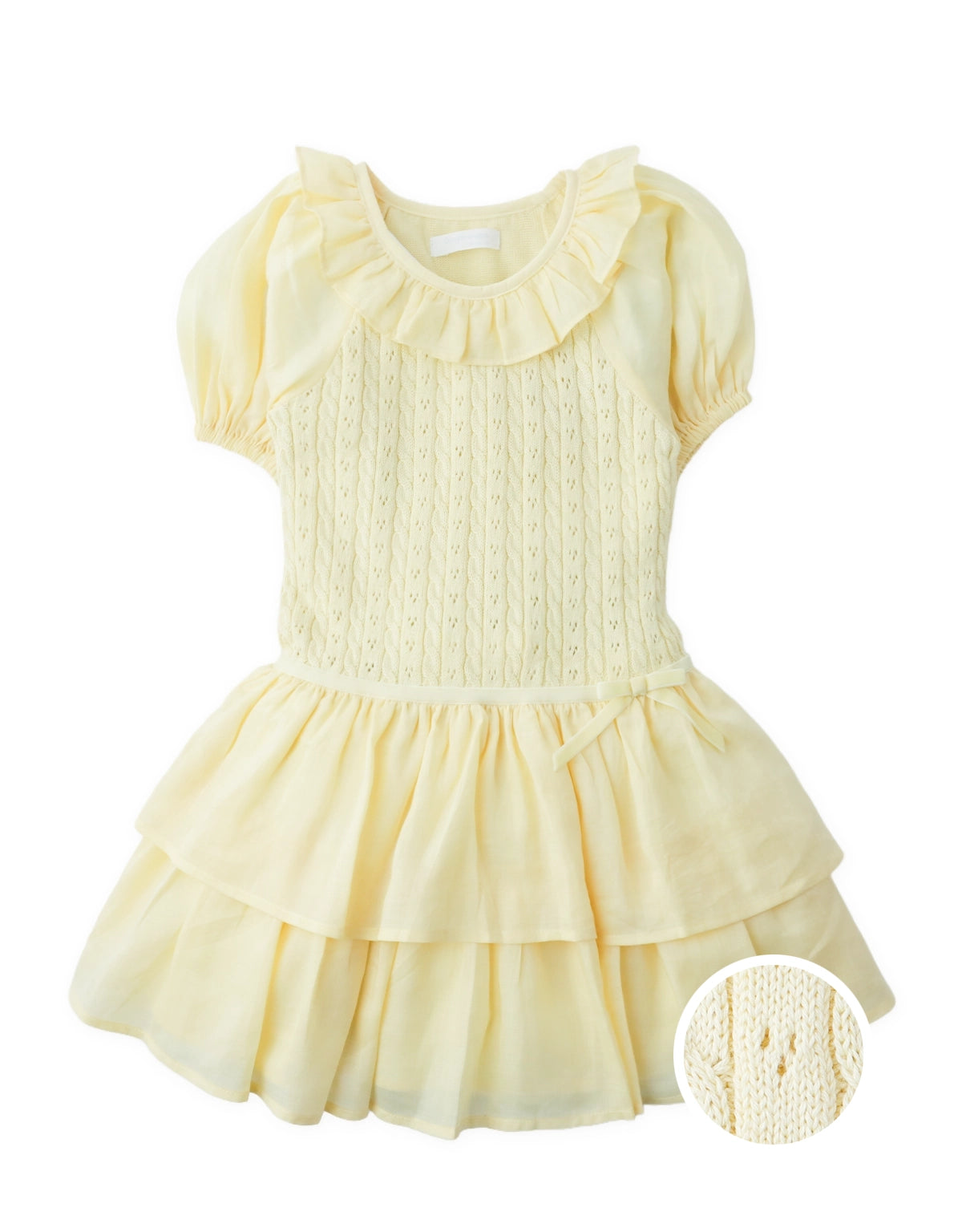 Faye Drop Waist Dress with Puff Sleeves