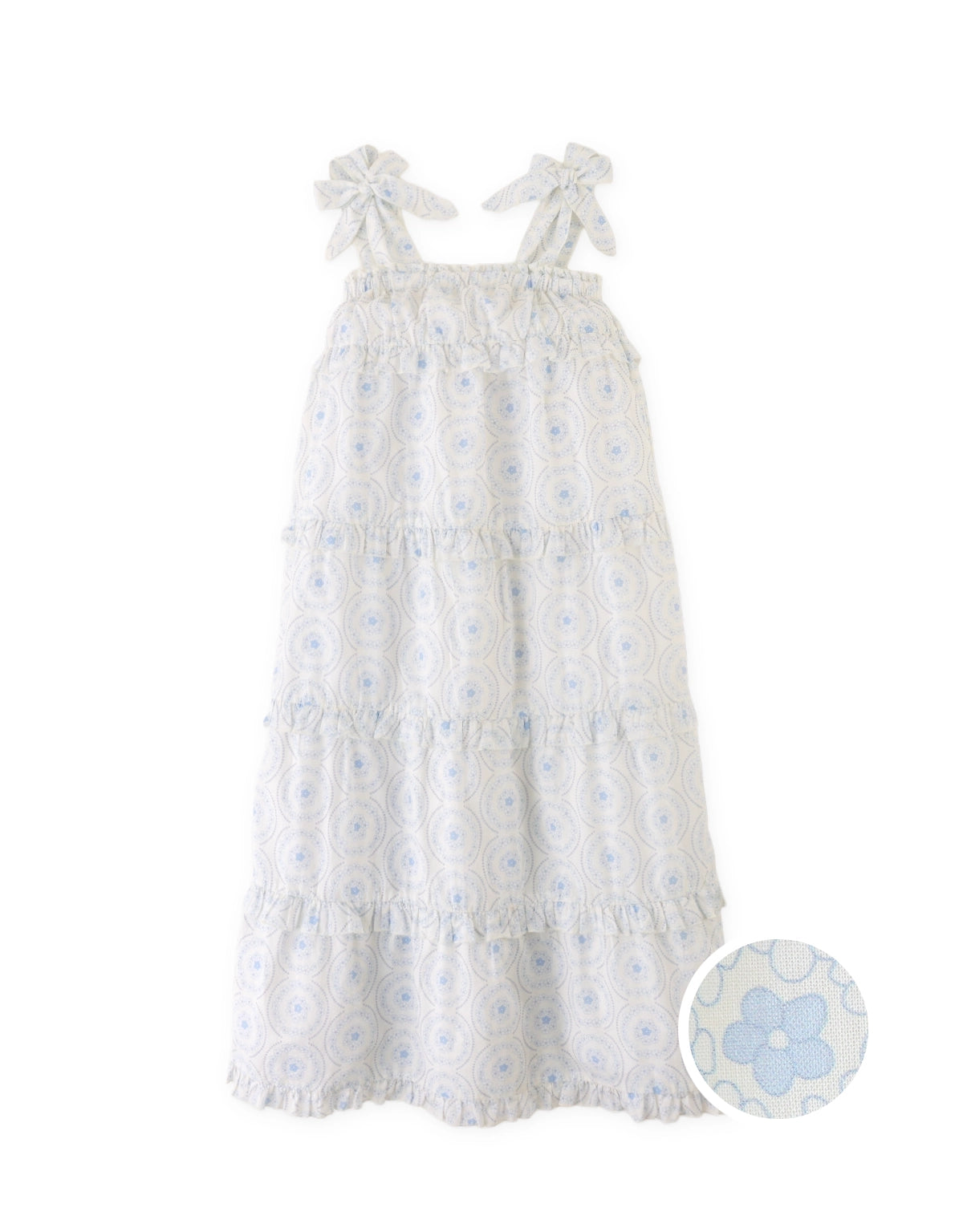 Linnea Daisy Print Tiered Maxi Dress