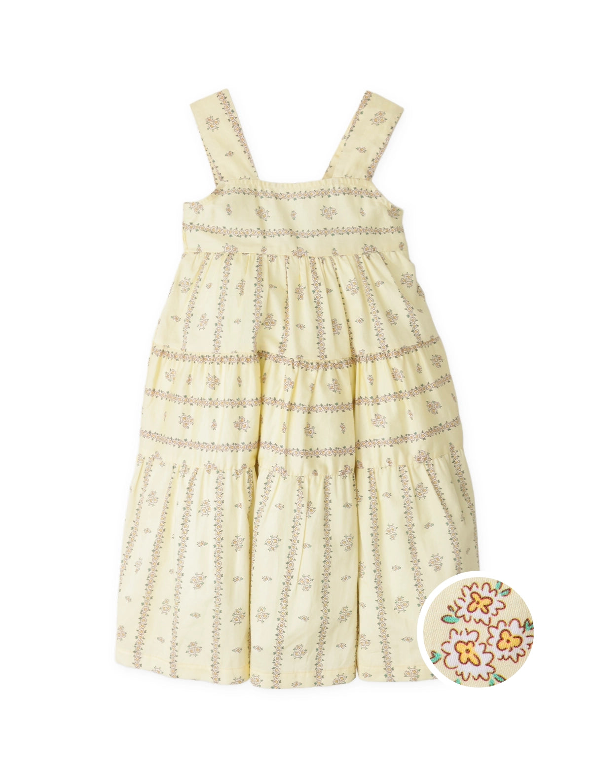 Mabel Floral Tiered Midi Dress