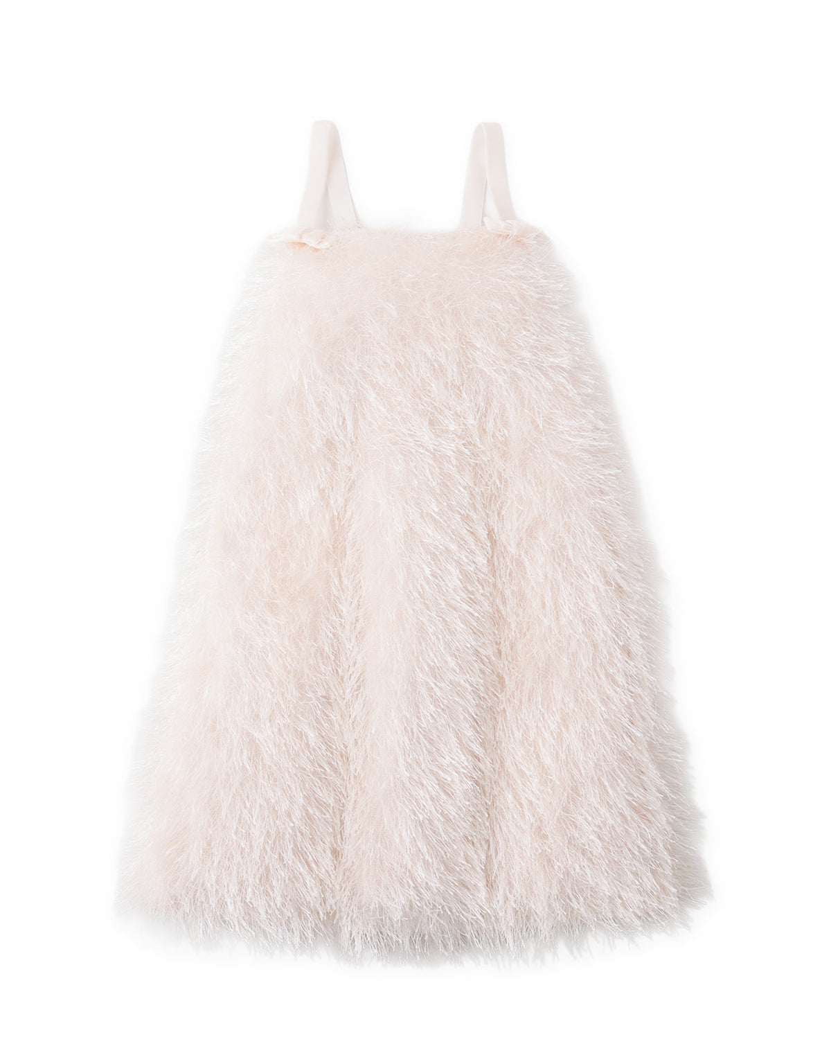Lynette Feather-Effect Halter Shift Dress