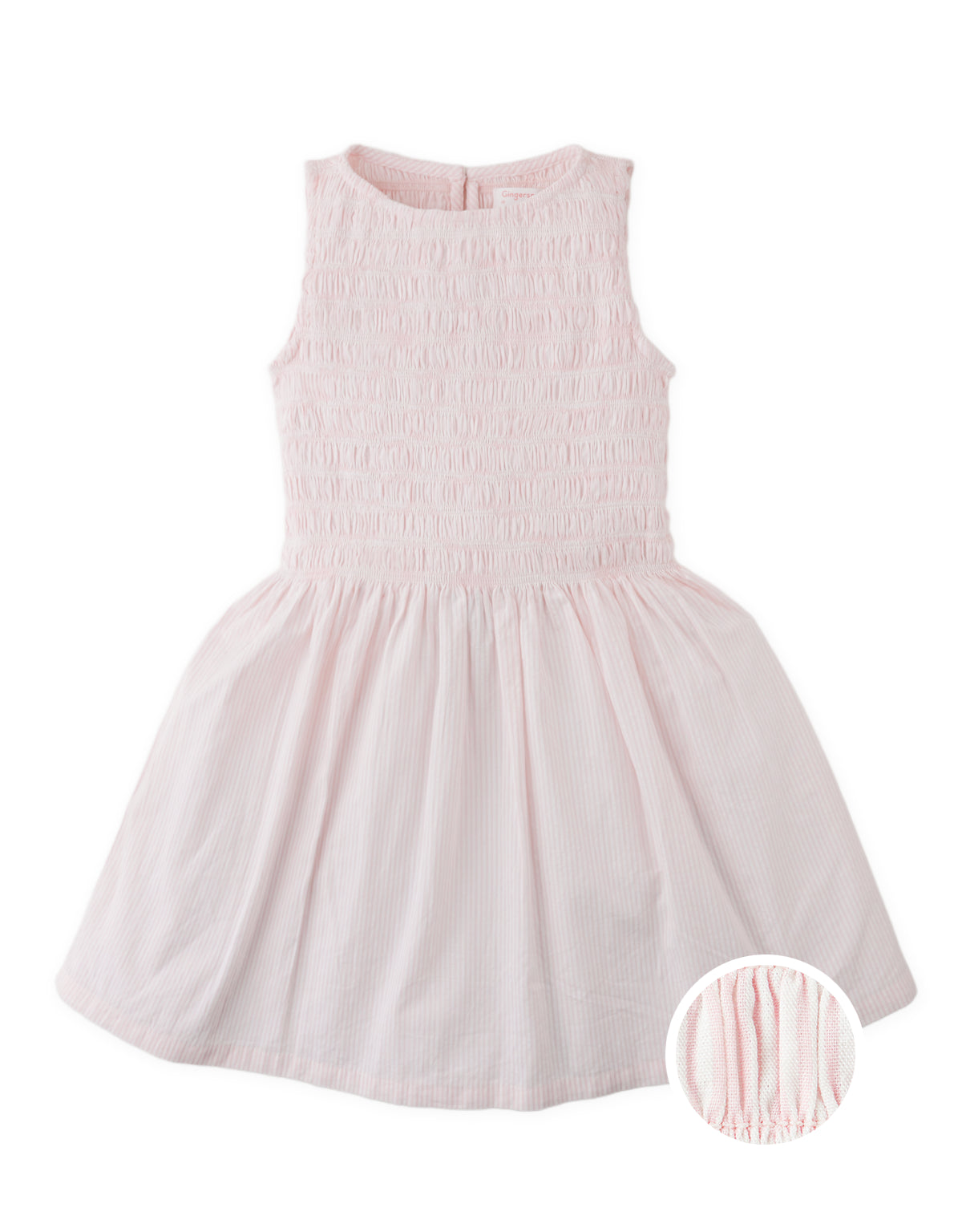 Ashlyn Striped Seersucker Smocked Dress