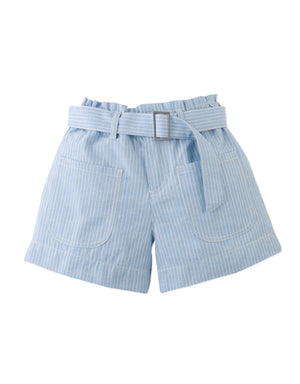 Amara Linen-like Cotton Shorts with Big Pockets & Belt product photo