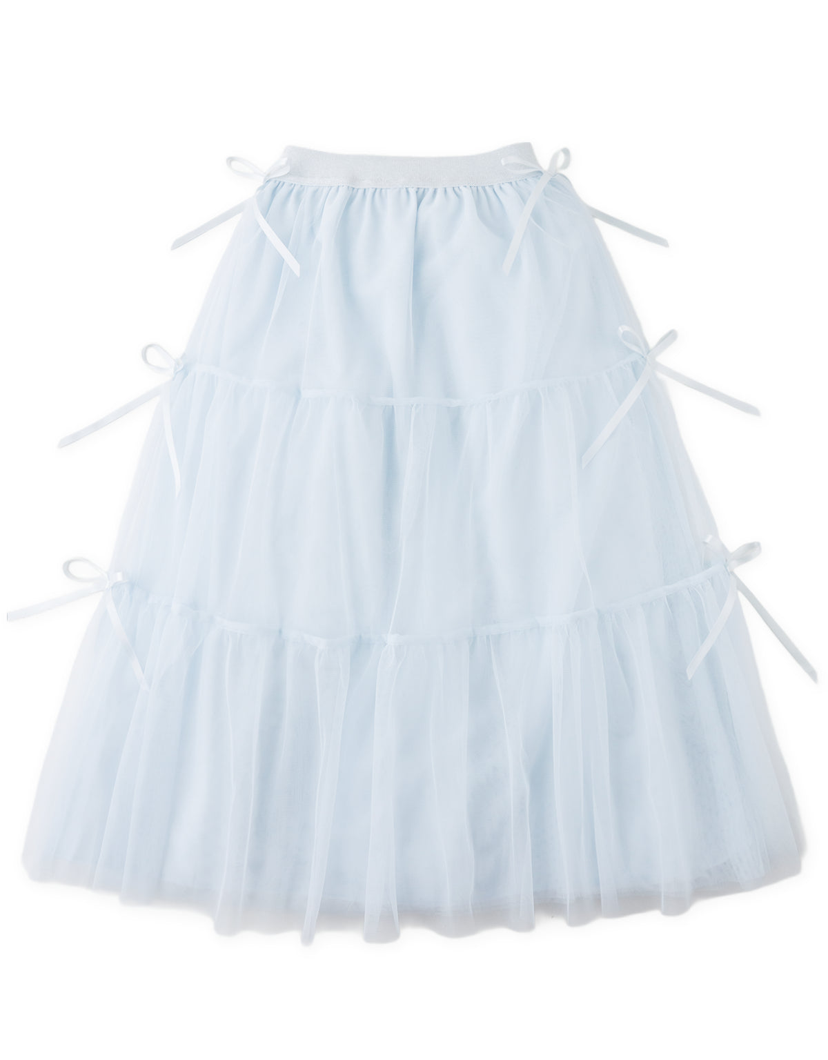Peyton Tulle Maxi Skirt with Satin Bows