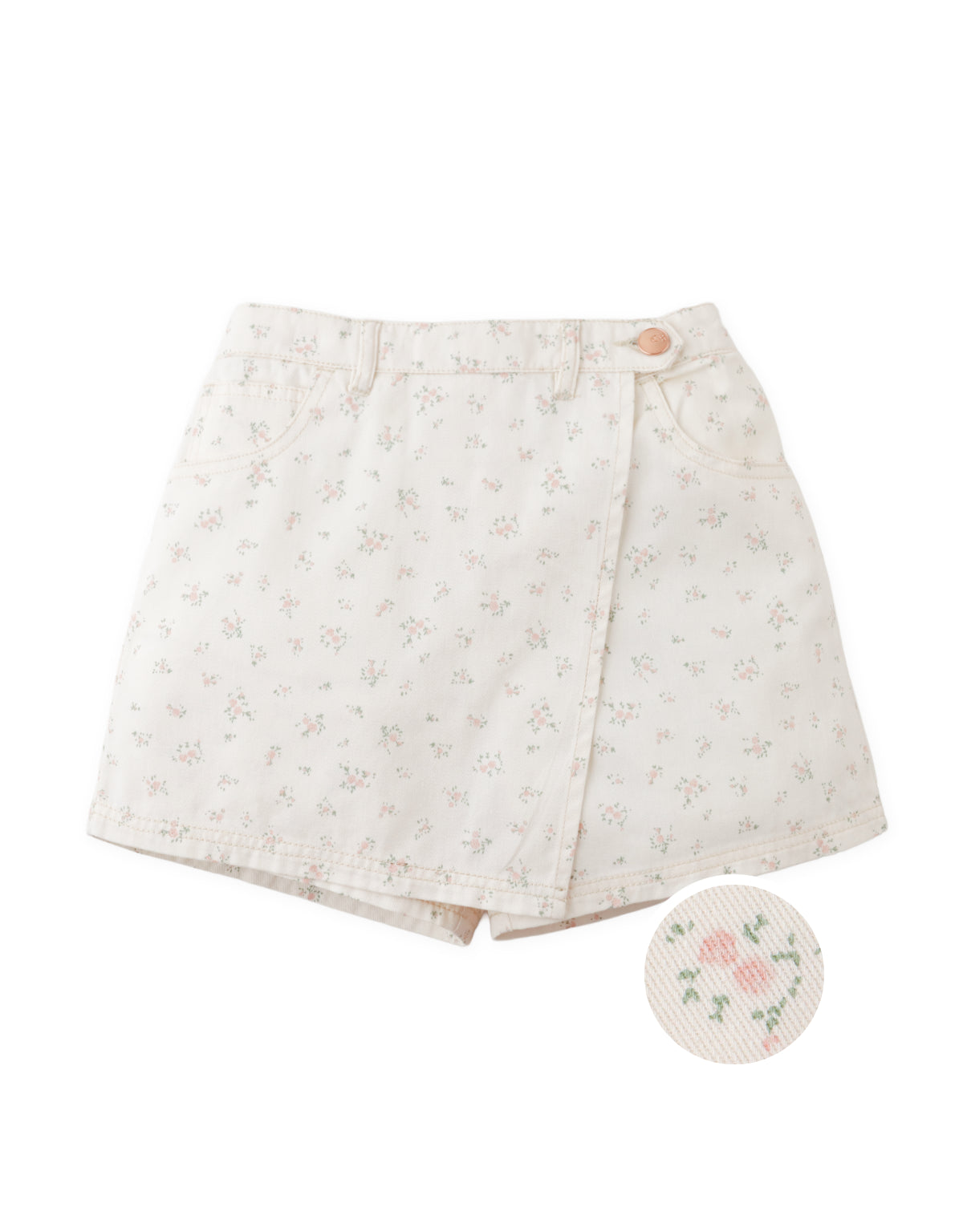 Marcia Floral Twill Skort