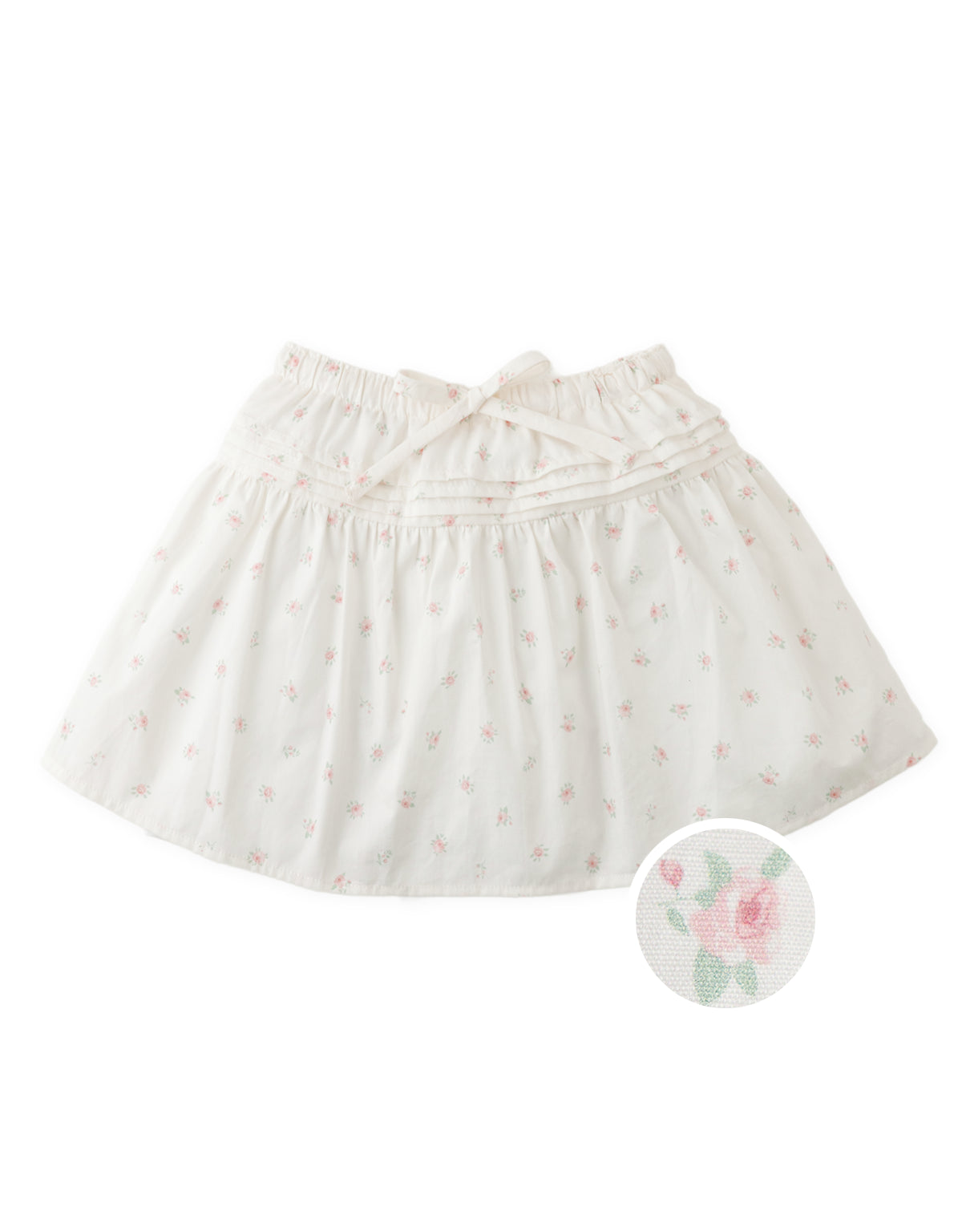 Gabbie Ditsy Floral Pintuck Skort