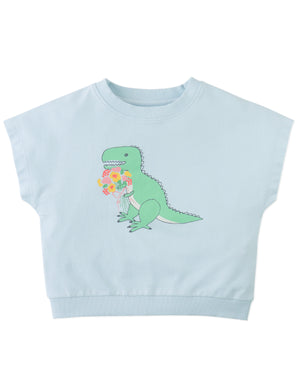 Winona Springtime Dino Graphic Terry Top product photo