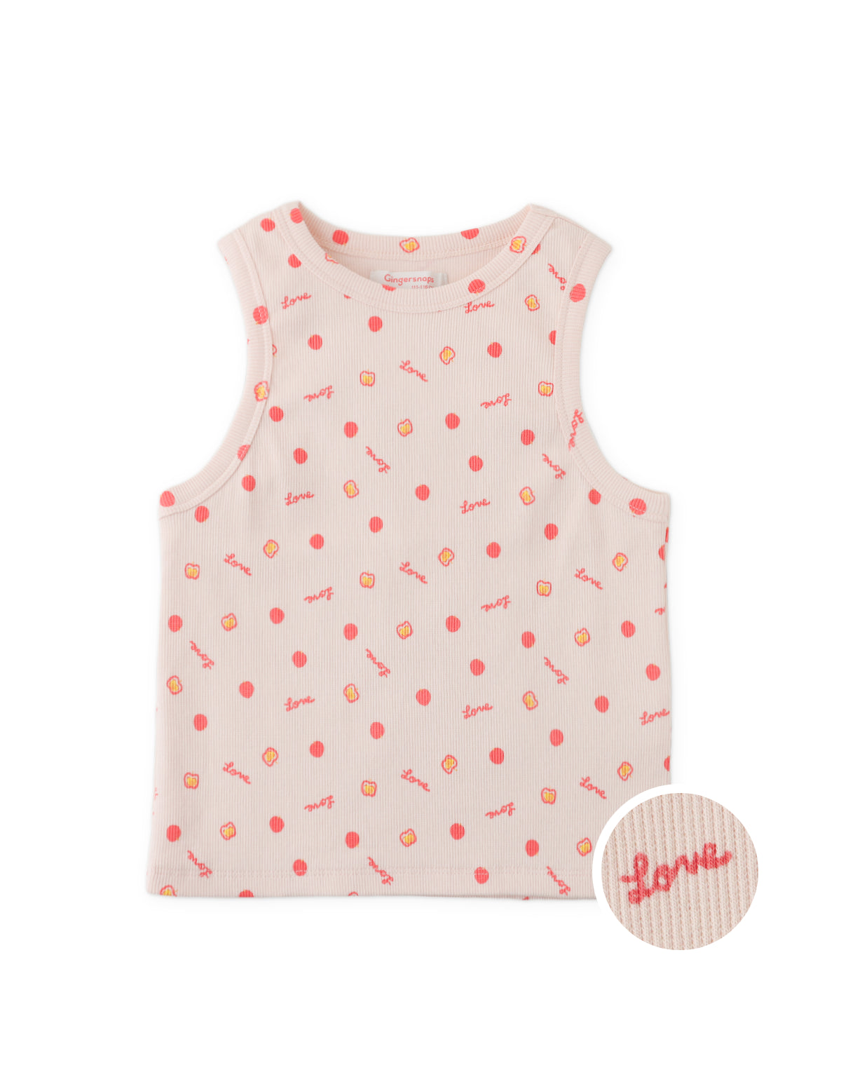Adelaide Ribbed Tank Top in Apple Print