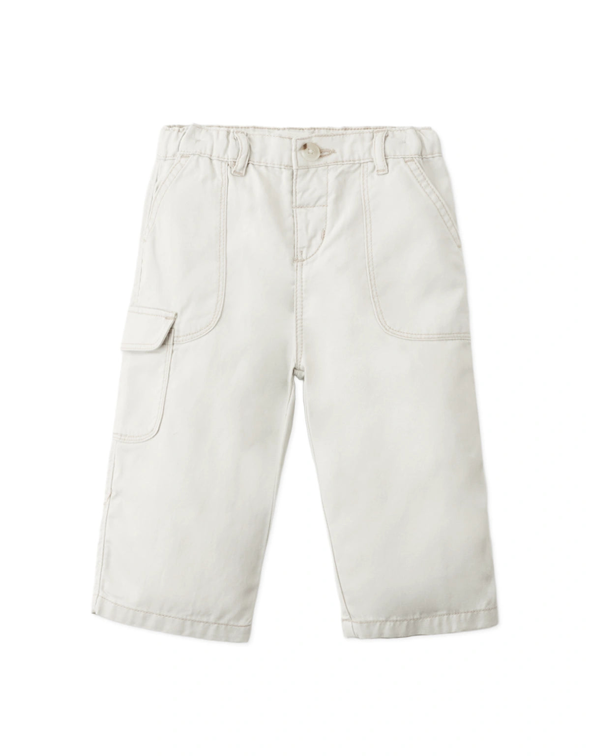Baby Benji Straight Leg Twill Utility Pants