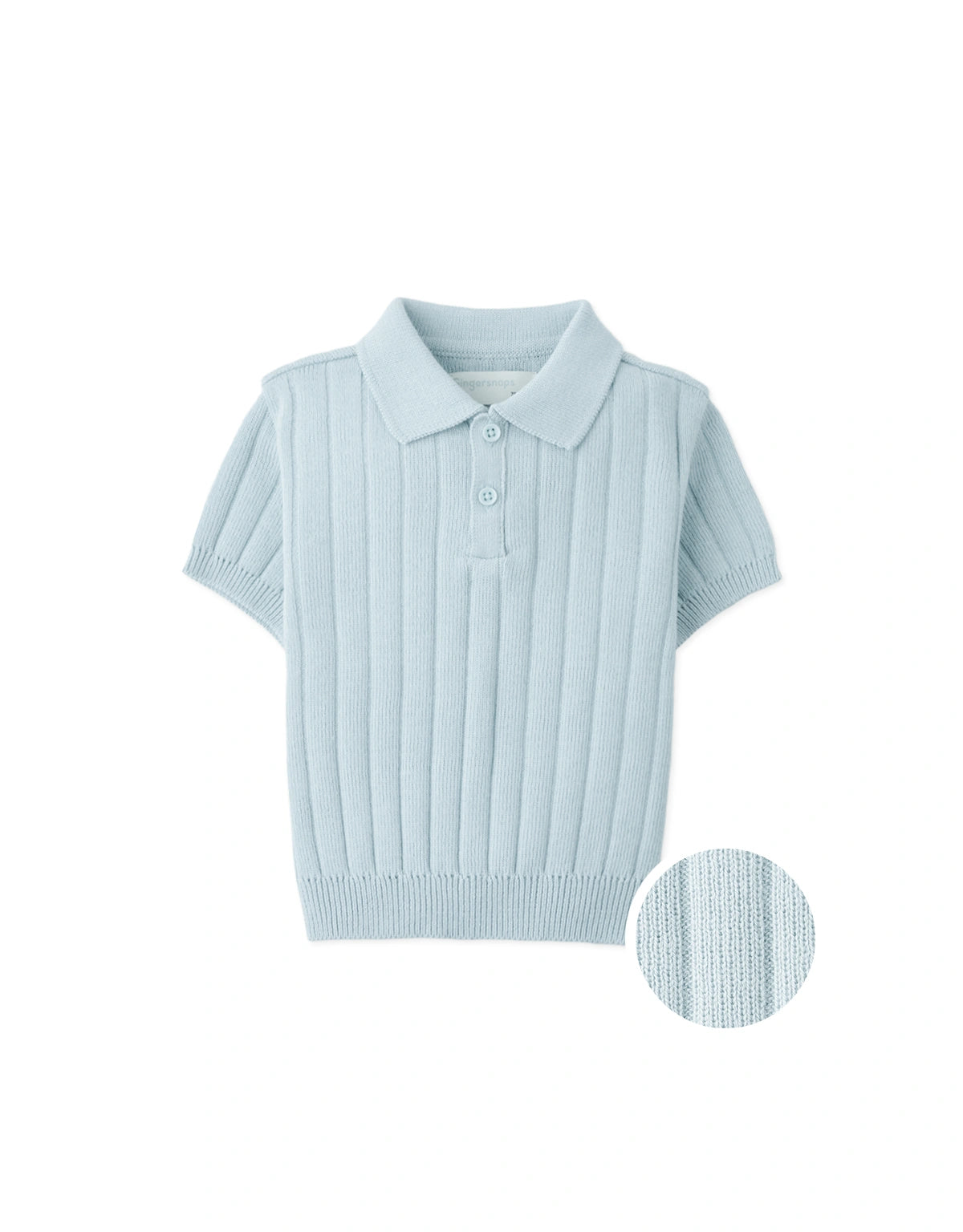 Baby David Wide Rib Knit Polo