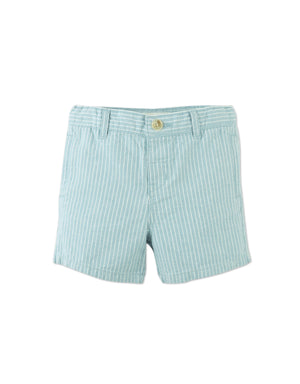 Baby Louis Cotton Linen Striped Chino Shorts product photo
