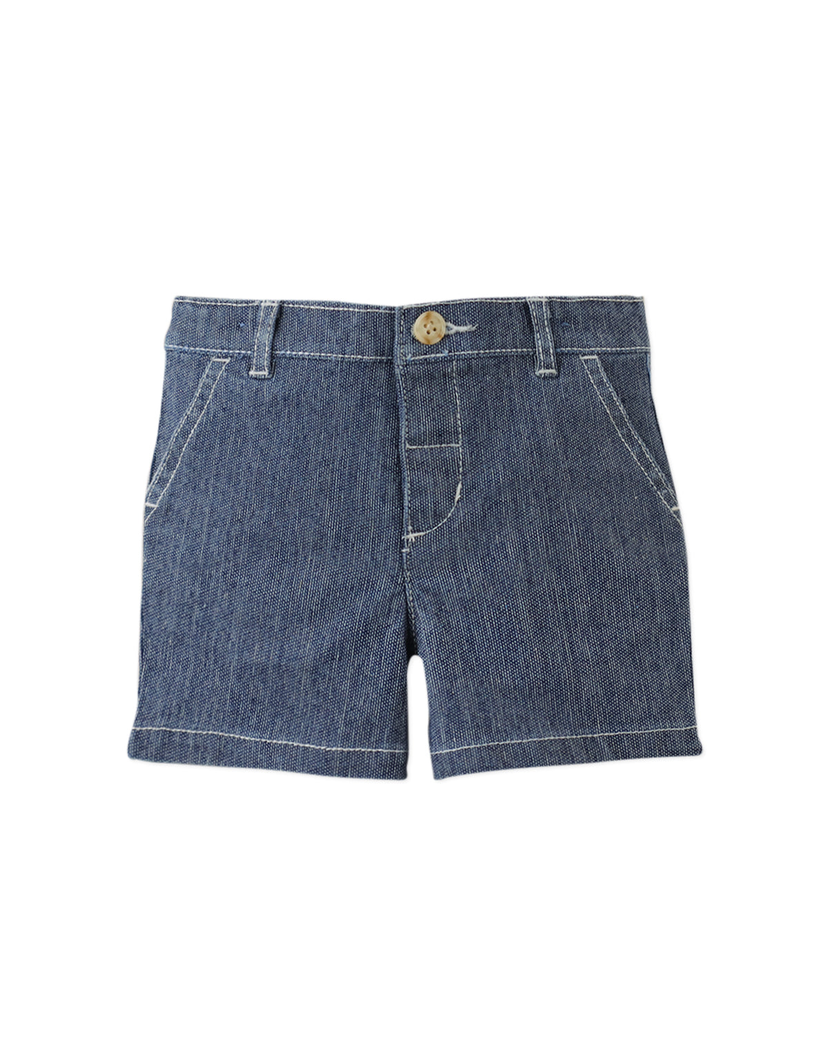 Baby Gelgar Textured Denim Dress Shorts