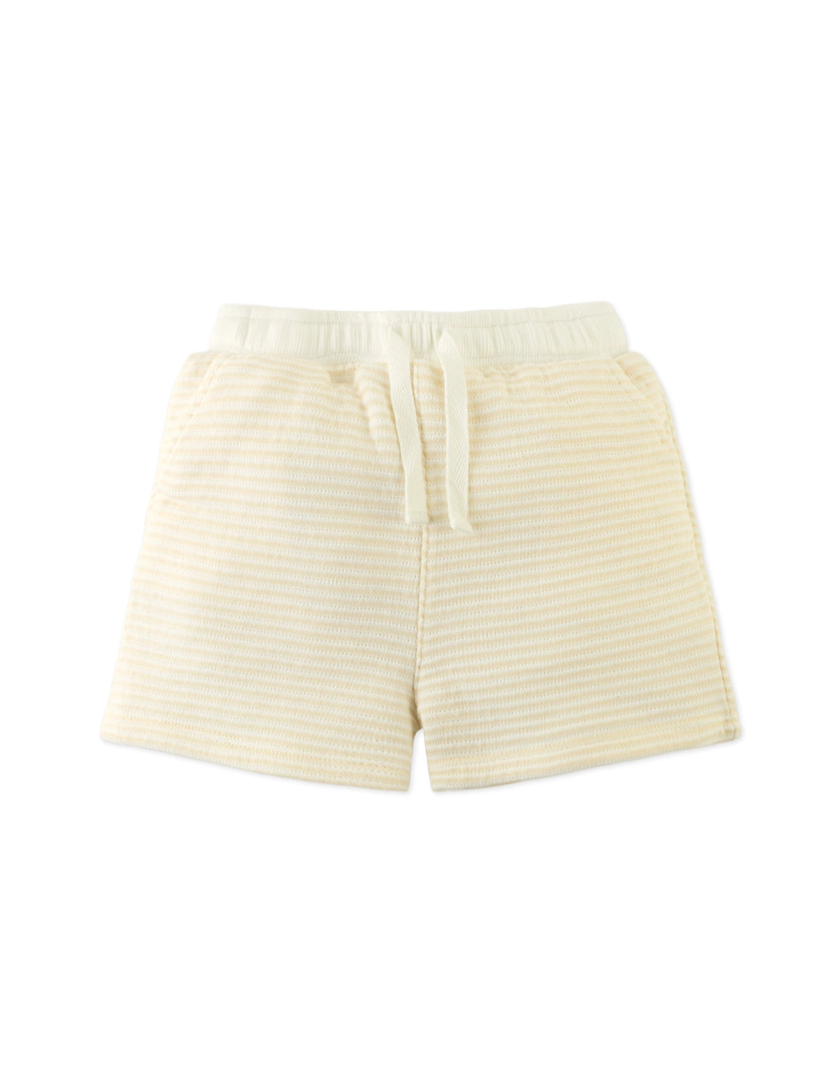 Baby Jovan Textured Stripe Drawstring Shorts