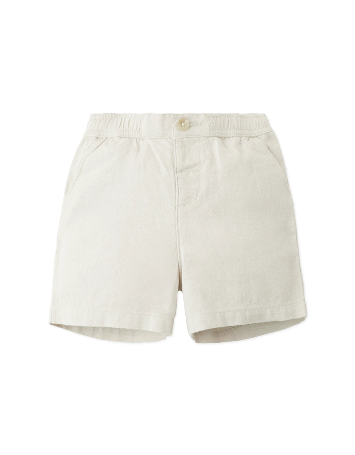 Baby Aryan Cotton-Linen Pull-On Shorts