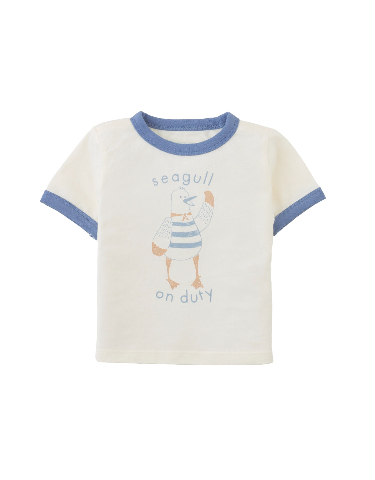 Baby Mathias Ringer Tee with Seagull Graphic