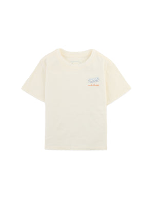 Baby Paco Tee with Embroidered Paper Boat Detail product photo